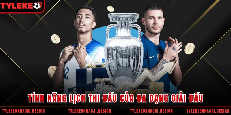 Tính năng lịch thi đấu của đa dạng giải đấu